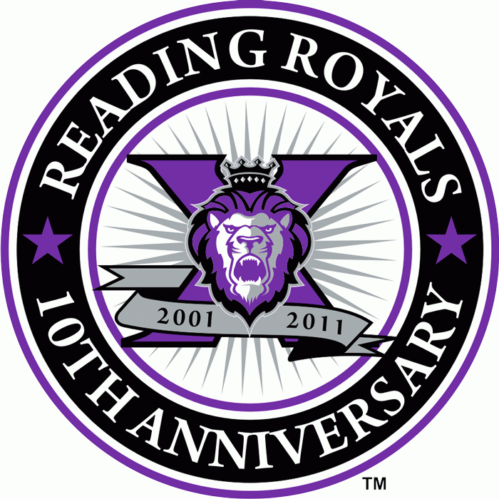 reading royals 2011 anniversary logo iron on heat transfer